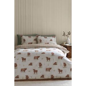 Catherine Lansfield Highland Cow Reversible Double Duvet Cover Set - Duvet Cover Set Catherine Lansfield Highland Cow Reversible Double Duvet Cover Set - Duvet Cover Set