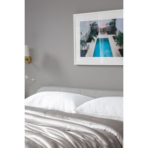 Soak&Sleep Pure Mulberry Silk Housewife Pillowcase Pair in Silver Size: Standard Pillow Case Silver Standard Pillow Case Soak&Sleep Pure Mulberry Silk Housewife Pillowcase Pair in Silver Size: Standard Pillow Case Silver Standard Pillow Case