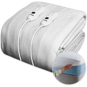 Dreamcatcher Luxury Polyester Electric Blanket Heated Fully Fitted Under Blanket 3 Heat Settings - Single/Double/King/Super King Size: Super King White Super King Dreamcatcher Luxury Polyester Electric Blanket Heated Fully Fitted Under Blanket 3 Heat Settings - Single/Double/King/Super King Size: Super King White Super King