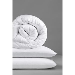 Slumberdown Climate Control 10.5 Tog All Year Round Duvet With 2 Pillows in White Size: Single White Single Slumberdown Climate Control 10.5 Tog All Year Round Duvet With 2 Pillows in White Size: Single White Single
