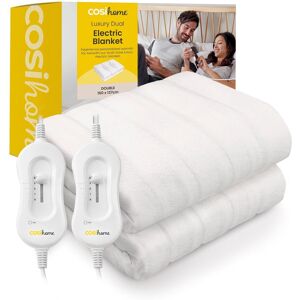 Cosi Home Dual Control Electric Blanket in White Size: King White King Cosi Home Dual Control Electric Blanket in White Size: King White King