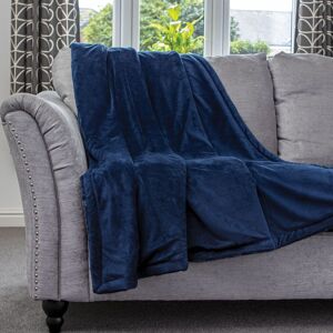 Dreamcatcher Luxury Faux Fur Polyester Throw Over Blanket 160x130cm in Dark Blue Size: 160x130 cm Dark Blue 160x130 cm Dreamcatcher Luxury Faux Fur Polyester Throw Over Blanket 160x130cm in Dark Blue Size: 160x130 cm Dark Blue 160x130 cm