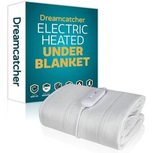 Dreamcatcher King Electric Blanket Heated Bed Under Blanket Polyester Detachable Control 3 Heat Settings in White White King Dreamcatcher King Electric Blanket Heated Bed Under Blanket Polyester Detachable Control 3 Heat Settings in White White King
