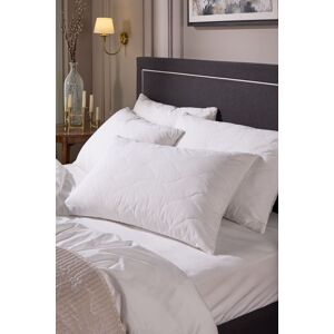 Snuggledown Luxury Cotton Quilted Pillow, Firm Support, 4 Pack in White White Snuggledown Luxury Cotton Quilted Pillow, Firm Support, 4 Pack in White White