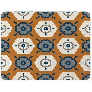 Benjamin Tate Design Rust Orange With Gray Navy Blue & Beige Blanket in Natural Size: 120 cm x 150 cm Natural 120 cm x 150 cm Benjamin Tate Design Rust Orange With Gray Navy Blue & Beige Blanket in Natural Size: 120 cm x 150 cm Natural 120 cm x 150 cm