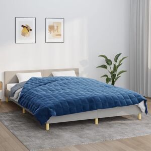 Berkfield Home Weighted Blanket Blue 220x235 cm King 15 kg Fabric Blue 220x235 cm Berkfield Home Weighted Blanket Blue 220x235 cm King 15 kg Fabric Blue 220x235 cm