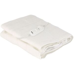 Geepas Electric Heated Under Blanket Double Temperature Control 3 Heat Settings 120x135 cm in White Size: 120 cm x 150 cm White 120 cm x 150 cm Geepas Electric Heated Under Blanket Double Temperature Control 3 Heat Settings 120x135 cm in White Size: 120 cm x 150 cm White 120 cm x 150 cm