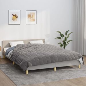 Berkfield Home Weighted Blanket Grey 220x230 cm King 15 kg Fabric Grey 220x230 cm Berkfield Home Weighted Blanket Grey 220x230 cm King 15 kg Fabric Grey 220x230 cm