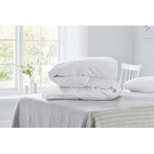 Early's of Witney 'Sateen Stripe' 10.5 Tog Duvet in White Size: Double White Double Early's of Witney 'Sateen Stripe' 10.5 Tog Duvet in White Size: Double White Double