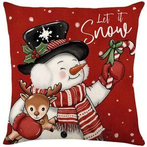 Obasyhig Christmas Print Sofa Pillow Cover in Black Size: EU Single Black EU Single Obasyhig Christmas Print Sofa Pillow Cover in Black Size: EU Single Black EU Single