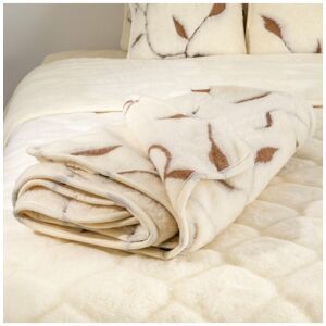 Native Natural Merino Wool Blanket 130x170 - Leaf in Natural Size: Double Natural Double Native Natural Merino Wool Blanket 130x170 - Leaf in Natural Size: Double Natural Double