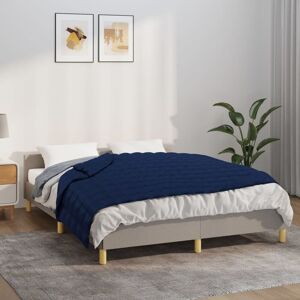 Berkfield Home Weighted Blanket Blue 140x200 cm Single 6 kg Fabric Blue 140x200 cm Berkfield Home Weighted Blanket Blue 140x200 cm Single 6 kg Fabric Blue 140x200 cm