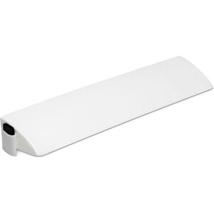 Gymax Full Size Bed Wedge Pillow Gap Filler For Bed With Side Pocket Bolster in White White Gymax Full Size Bed Wedge Pillow Gap Filler For Bed With Side Pocket Bolster in White White