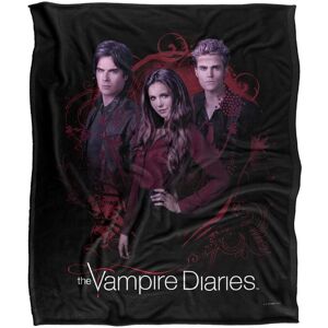 Warner Brothers Vampire Diaries Company of Three Silky Touch Super Soft Throw Blanket in White White Warner Brothers Vampire Diaries Company of Three Silky Touch Super Soft Throw Blanket in White White