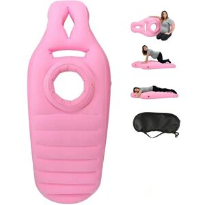 Hinsinc Women's Pink Inflatable Maternity Pillow - Waterproof Foldable Bed Mattress Pink Hinsinc Women's Pink Inflatable Maternity Pillow - Waterproof Foldable Bed Mattress Pink