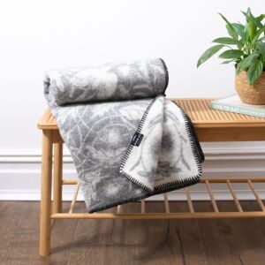 Native Natural Soft Grey Bird Pure Wool Blanket Size: Large Grey Large Native Natural Soft Grey Bird Pure Wool Blanket Size: Large Grey Large