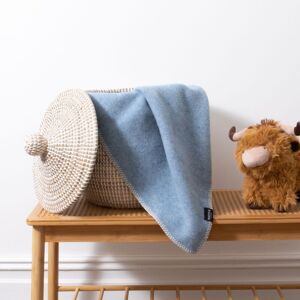 Native Natural Soft Blue Pure Wool Baby Blanket Size: Small Blue Small Native Natural Soft Blue Pure Wool Baby Blanket Size: Small Blue Small