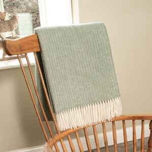 Native Natural Cable Pattern Green Wool Blanket Size: Double Green Double Native Natural Cable Pattern Green Wool Blanket Size: Double Green Double