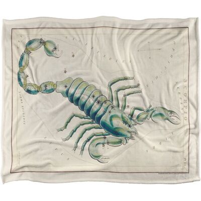 Graffitee Studios Vintage Scorpio Zodiac Silky Touch Super Soft Throw Blanket 152 X 127 cm in White White 152 X 127 cm Graffitee Studios Vintage Scorpio Zodiac Silky Touch Super Soft Throw Blanket 152 X 127 cm in White White 152 X 127 cm