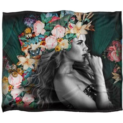 Reinders Flower Floral Portrait Silky Touch Super Soft Throw Blanket 152 X 127 cm in White White 152 X 127 cm Reinders Flower Floral Portrait Silky Touch Super Soft Throw Blanket 152 X 127 cm in White White 152 X 127 cm