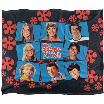 ViacomCBS/Nickelodeon Brady Bunch Squares Silky Touch Super Soft Throw Blanket 152 X 127 cm in White White 152 X 127 cm ViacomCBS/Nickelodeon Brady Bunch Squares Silky Touch Super Soft Throw Blanket 152 X 127 cm in White White 152 X 127 cm