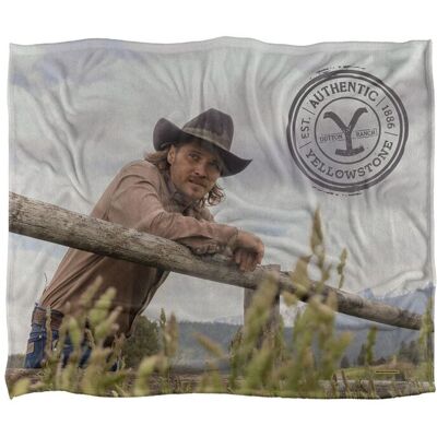Yellowstone Kayce On The Fence Silky Touch Super Soft Throw Blanket 152 X 127 cm in White White 152 X 127 cm Yellowstone Kayce On The Fence Silky Touch Super Soft Throw Blanket 152 X 127 cm in White White 152 X 127 cm