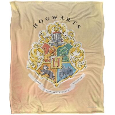 Harry Potter Watercolor Hogwarts Sigil Silky Touch Super Soft Throw Blanket 152 X 127 cm in White White 152 X 127 cm Harry Potter Watercolor Hogwarts Sigil Silky Touch Super Soft Throw Blanket 152 X 127 cm in White White 152 X 127 cm