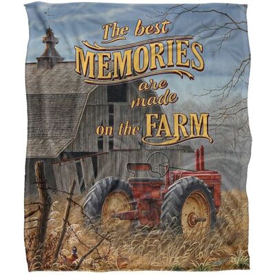 JQ Licensing Lz-Jp On The Farm Tractor Silky Touch Super Soft Throw Blanket 152 X 127 cm in White White 152 X 127 cm JQ Licensing Lz-Jp On The Farm Tractor Silky Touch Super Soft Throw Blanket 152 X 127 cm in White White 152 X 127 cm