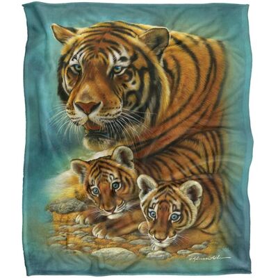 JQ Licensing Rl-Jp Tiger & Cubs Silky Touch Super Soft Throw Blanket 152 X 127 cm in White White 152 X 127 cm JQ Licensing Rl-Jp Tiger & Cubs Silky Touch Super Soft Throw Blanket 152 X 127 cm in White White 152 X 127 cm
