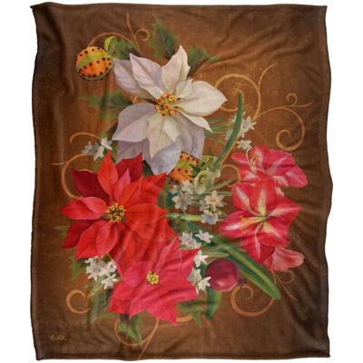 JQ Licensing Lc-Jp Winter Floral Poinsettias Silky Touch Super Soft Throw Blanket 152 X 127 cm in White White 152 X 127 cm JQ Licensing Lc-Jp Winter Floral Poinsettias Silky Touch Super Soft Throw Blanket 152 X 127 cm in White White 152 X 127 cm