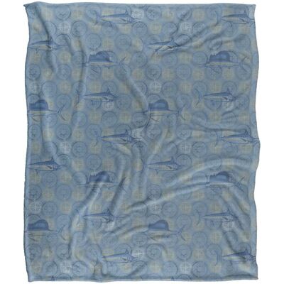 JQ Licensing Jl-Jp-Jq Billfish Fishing Compass Pattern Silky Touch Super Soft Throw Blanket 152 X 127 cm in White White 152 X 127 cm JQ Licensing Jl-Jp-Jq Billfish Fishing Compass Pattern Silky Touch Super Soft Throw Blanket 152 X 127 cm in White White 152 X 127 cm