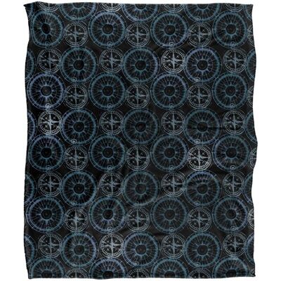 JQ Licensing Jl-Jp Compass Pattern 2 Silky Touch Super Soft Throw Blanket 152 X 127 cm in White White 152 X 127 cm JQ Licensing Jl-Jp Compass Pattern 2 Silky Touch Super Soft Throw Blanket 152 X 127 cm in White White 152 X 127 cm