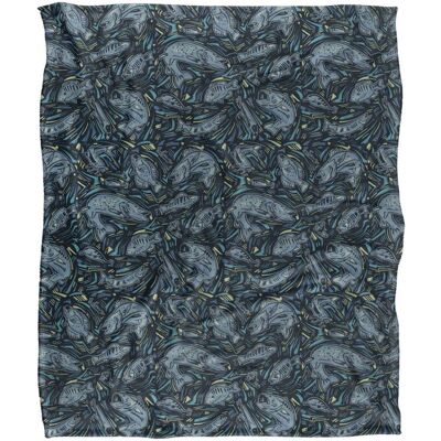 JQ Licensing Jl-Jp Fish Array Fishing Pattern Silky Touch Super Soft Throw Blanket 152 X 127 cm in White White 152 X 127 cm JQ Licensing Jl-Jp Fish Array Fishing Pattern Silky Touch Super Soft Throw Blanket 152 X 127 cm in White White 152 X 127 cm