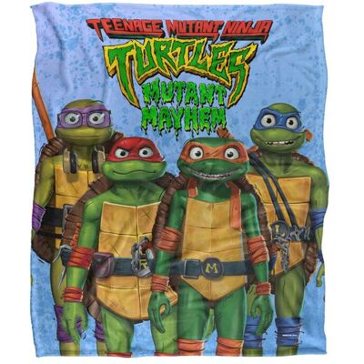 Teenage Mutant Ninja Turtles : Mutant Mayhem Turtle Teens Silky Touch Super Soft Throw Blanket 152 X 127 cm in White White 152 X 127 cm Teenage Mutant Ninja Turtles : Mutant Mayhem Turtle Teens Silky Touch Super Soft Throw Blanket 152 X 127 cm in White White 152 X 127 cm