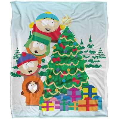 South Park The Boys Decorating Tree Silky Touch Super Soft Throw Blanket 152 X 127 cm in White White 152 X 127 cm South Park The Boys Decorating Tree Silky Touch Super Soft Throw Blanket 152 X 127 cm in White White 152 X 127 cm