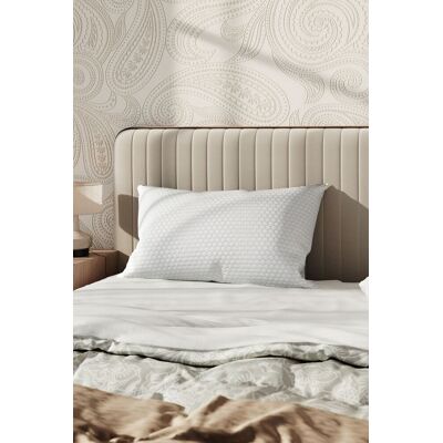 Living and Home Medium Support Shredded Memory Foam Pillow with Removable Washable Bamboo Fiber Honeycomb Pattern Cover, 74cm L x 48cm W White 74 cm L x 48 cm W Living and Home Medium Support Shredded Memory Foam Pillow with Removable Washable Bamboo Fiber Honeycomb Pattern Cover, 74cm L x 48cm W White 74 cm L x 48 cm W