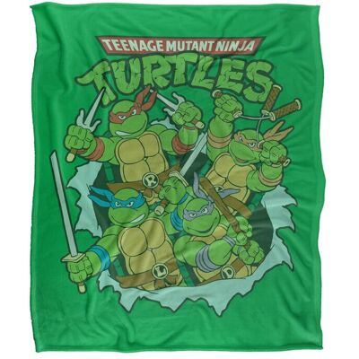 Teenage Mutant Ninja Turtles TMNT Group Retro Silky Touch Super Soft Throw Blanket 152 X 127 cm in White White 152 X 127 cm Teenage Mutant Ninja Turtles TMNT Group Retro Silky Touch Super Soft Throw Blanket 152 X 127 cm in White White 152 X 127 cm