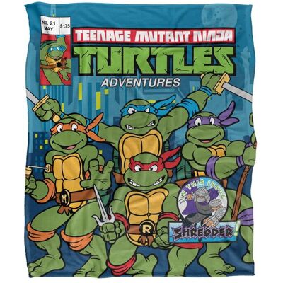 Teenage Mutant Ninja Turtles TMNT Comic Cover No.21 Silky Touch Super Soft Throw Blanket 152 X 127 cm in White White 152 X 127 cm Teenage Mutant Ninja Turtles TMNT Comic Cover No.21 Silky Touch Super Soft Throw Blanket 152 X 127 cm in White White 152 X 127 cm