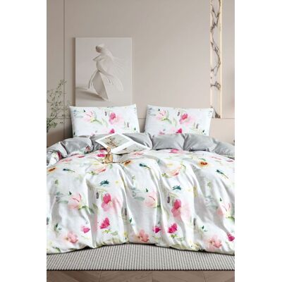 Ezysleep Harper Floral Printed Duvet Set Size: King Multicolor King Ezysleep Harper Floral Printed Duvet Set Size: King Multicolor King