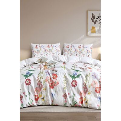 Ezysleep Bella Floral Printed Duvet Set Size: King Multicolor King Ezysleep Bella Floral Printed Duvet Set Size: King Multicolor King