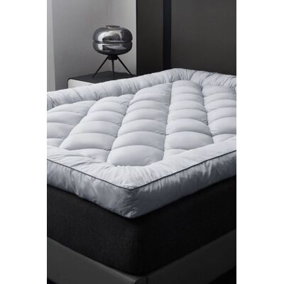 Ezysleep 4 Inch Shredded memory foam mattress topper in Light Grey Size: Single Light Grey Single Ezysleep 4 Inch Shredded memory foam mattress topper in Light Grey Size: Single Light Grey Single