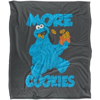 Sesame Street More Cookies Silky Touch Super Soft Throw Blanket 152 X 127 cm in White White 152 X 127 cm Sesame Street More Cookies Silky Touch Super Soft Throw Blanket 152 X 127 cm in White White 152 X 127 cm