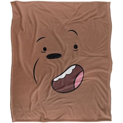 Cartoon Network We Bare Bears Grizz Silky Touch Super Soft Throw Blanket 152 X 127 cm in White White 152 X 127 cm Cartoon Network We Bare Bears Grizz Silky Touch Super Soft Throw Blanket 152 X 127 cm in White White 152 X 127 cm