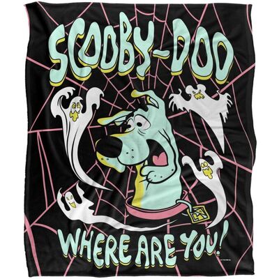 Warner Brothers Scooby Doo Officially Licensed Silky Touch Super Soft Throw Blanket 152 x 127 cm in White White 152 x 127 cm Warner Brothers Scooby Doo Officially Licensed Silky Touch Super Soft Throw Blanket 152 x 127 cm in White White 152 x 127 cm