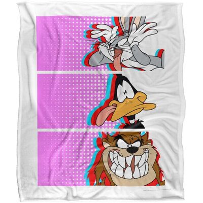 Warner Brothers Looney Tunes Officially Licensed Silky Touch Super Soft Throw Blanket 152 x 127 cm in White White 152 x 127 cm Warner Brothers Looney Tunes Officially Licensed Silky Touch Super Soft Throw Blanket 152 x 127 cm in White White 152 x 127 cm