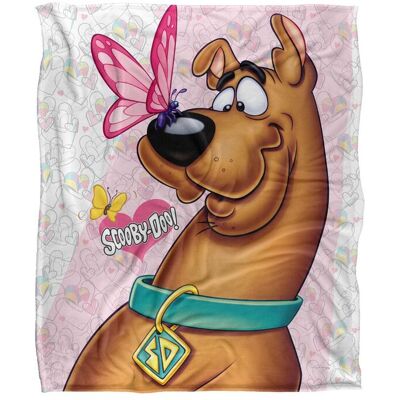 Warner Brothers Scooby Doo Officially Licensed Silky Touch Super Soft Throw Blanket 152 x 127 cm in White White 152 x 127 cm Warner Brothers Scooby Doo Officially Licensed Silky Touch Super Soft Throw Blanket 152 x 127 cm in White White 152 x 127 cm
