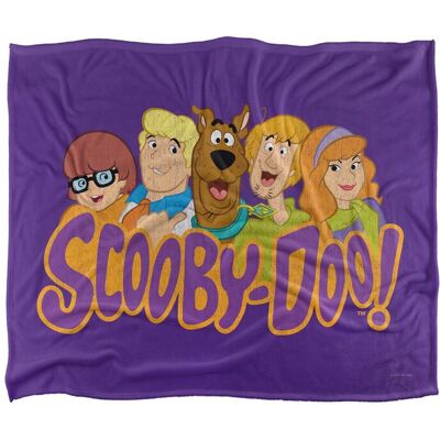 Warner Brothers Scooby Doo Officially Licensed Silky Touch Super Soft Throw Blanket 152 x 127 cm in White White 152 x 127 cm Warner Brothers Scooby Doo Officially Licensed Silky Touch Super Soft Throw Blanket 152 x 127 cm in White White 152 x 127 cm