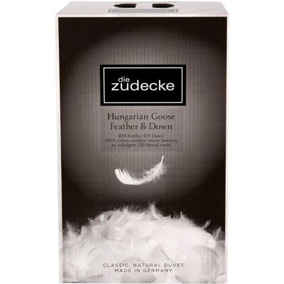 die zudecke Hungarian Goose Feather & Down 13.5tog Duvet in White Size: Single White Single die zudecke Hungarian Goose Feather & Down 13.5tog Duvet in White Size: Single White Single