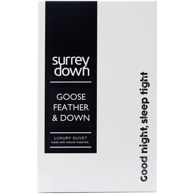 Surrey Down - Goose Feather & Down 4.5tog - White - Duvet Surrey Down - Goose Feather & Down 4.5tog - White - Duvet