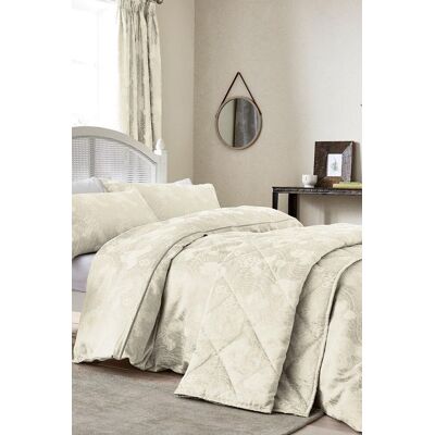 Sanderson 'Ashbee' Throw in Ivory Size: 260 cm x 260 cm Ivory 260 cm x 260 cm Sanderson 'Ashbee' Throw in Ivory Size: 260 cm x 260 cm Ivory 260 cm x 260 cm